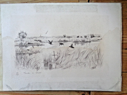 Gravure originale signée - , et