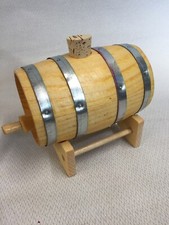 Miniature Wooden Barrel
