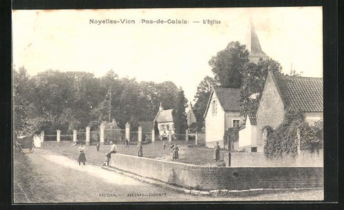 Cpa noyelles vion eglise - cpa, noyelles-vion,