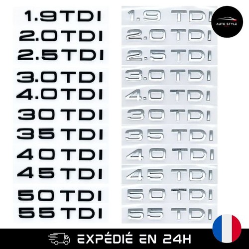 Badge lettres abs tdi - lettres, 3d