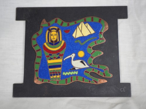 Email sur cuivre plaque - sur, cuivre,