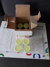 8 POTS A YAOURT AVEC BOITE SEB COUVERCLES VERTS