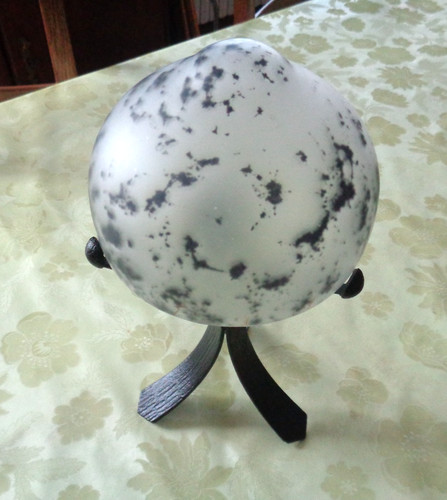 Lampe art deco pied fer - lampe,