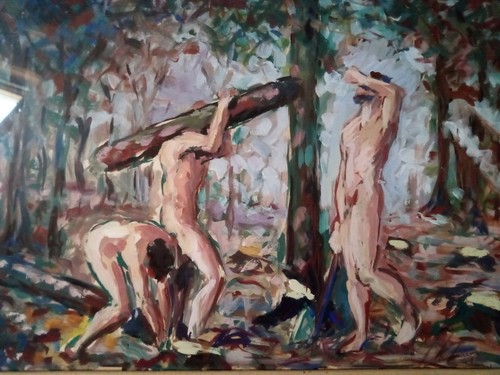 Magnifique huile sur panneau - magnifique,