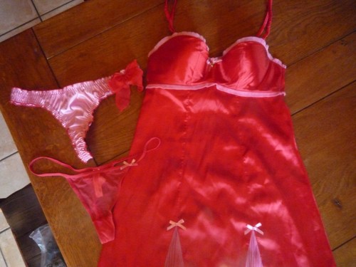 Nuisette rouge rose - nuisette,