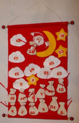Christmas advent calendar vtg - calendar,