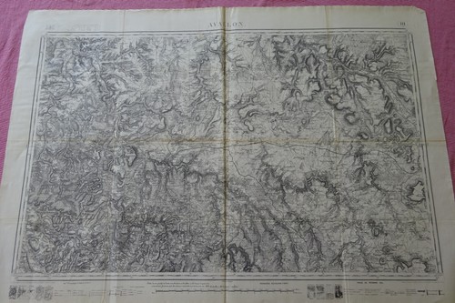 Carte etat major - carte, xixè