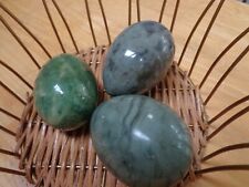 3 Assorted GREEN Alabaster