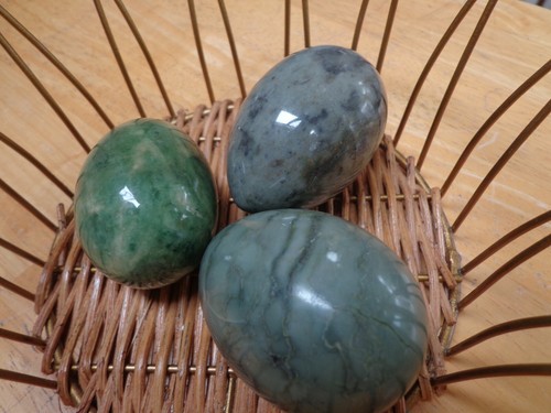 Assorted green alabaster - 3,