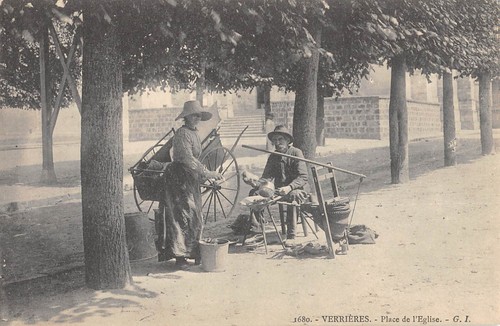 Cpa verrieres place de - 91,