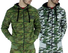 Ecko Unltd Sweat À Capuche Camouflage Zippé Pour Hommes | Sweat Urbain Designer