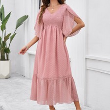 Femmes Évasé Robe Manche