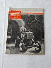 REVUE LA TECHNIQUE AGRICOLE
