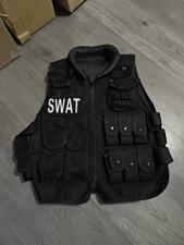 Gilet Tactique Swat Airsoft Paintball Survie Police Gendarmerie Protection Neuf
