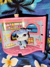 LITTLEST PETSHOP LPS # 591 HASBRO CHIEN CANICHE AUX YEUX VIOLETS  RARE