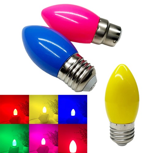 Couronne coloré led bougie - coloré,