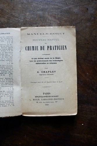 Manuel chimie praticien - de,