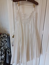 Jupe longue vintage RARE - Années 1960 Taille 38 largeur 20 mètres 100% BATISTE