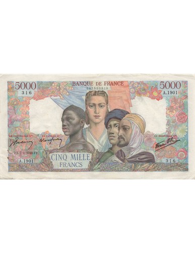 France 5000 francs empire - france,