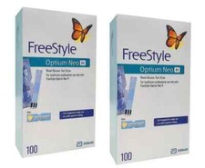 Bandelettes de test Abbott FreeStyle Optium Neo H Blood Glucose 200 | Exp 01/...