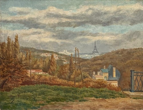 Tableau huile toile paysage - tableau,