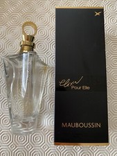 flacon de parfum vide ÉLIXIR pour Elle de MAUBOUSSIN  100ml avec sa boîte 