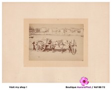 PARIS, OUVRIERS & CHARETTE À CHEVAUX SUR LES BORDS DE SEINE, EXPO 1889 -BB72