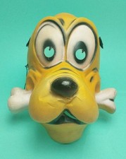 Ancien Masque Pluto Disney En Plastique Type César Made In France 