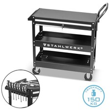 STAHLWERK Chariot à outils jusqu'à 150 kg Chariot d'atelier Chariot à plate-form