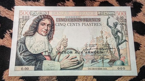 Billet 500 piastres colbert - billet,