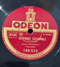 ANDRE NAVARRA / GLAZOUNOV -  GRANADOS   / ODEON 188.923