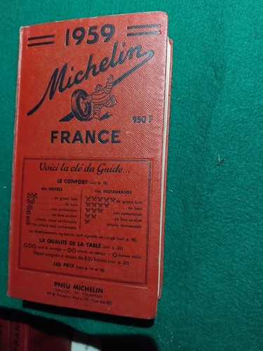 Guide rouge michelin - michelin, 1959