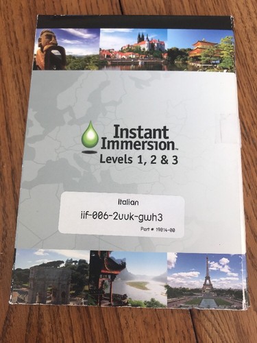 Instant immersion italien - instant,