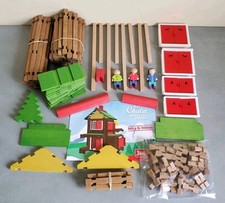 Jeujura 8003 Mon Chalet Bois 135p + Notice + 3 Figurines Bonus Très Bon État