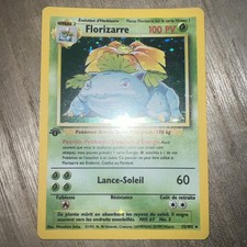 Carte Pokémon HOLO Florizarre 15/102 Set de Base Edition 1 Wizards FR