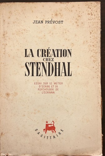 Création chez stendhal par - la,