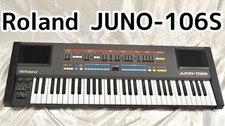 Synthétiseur vintage Roland JUNO-106S avec étui souple