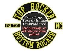 LOT DE 4 BASCULES PERSONNALISÉES, patch de broderie, brodé personnalisé,...