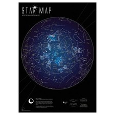 Carte du Ciel Phosphorescent - 59 x 84 cm - 