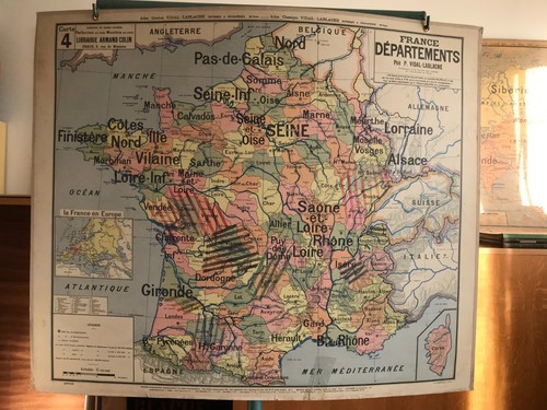Carte affiche scolaire vidal - affiche,
