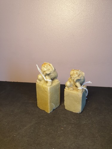 Paire jade chien fô - jade,