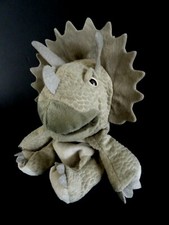 *. DOUDOU PELUCHE MARIONNETTE DINOSAURE JURASSIC WORLD triceratops - TTBE