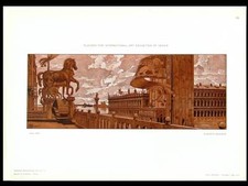 AFFICHE EXPOSITION VENISE - PHOTOLITHOGRAPHIE 1910 - AUGUSTO SEZANNE