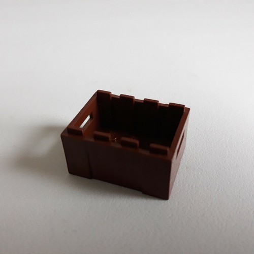 Lego caisse container marron - lego,