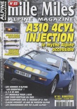Mille Miles n°83 de 03/2011 : A310 1600VF - A110 1300S - RMCH - Parallélisme