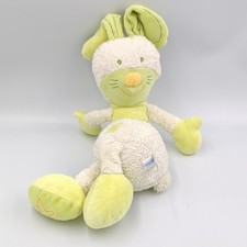 Doudou musical lapin blanc vert BABYSUN - 35629