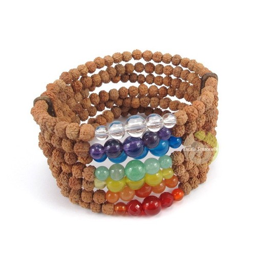 Bracelet manchette rudraksha - , 7