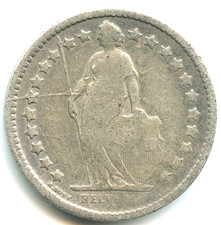 Suisse 1/2 franc argent