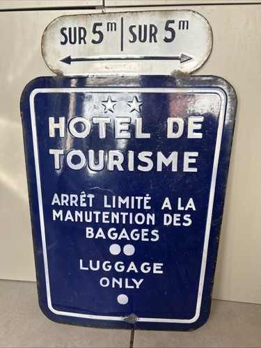 Plaque émaillée hôtel - plaque, de