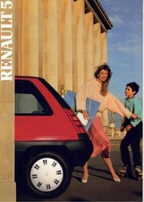 Catalogue brochure Renault Super 5 (Avec GTE) 1986/1987 Suisse en français